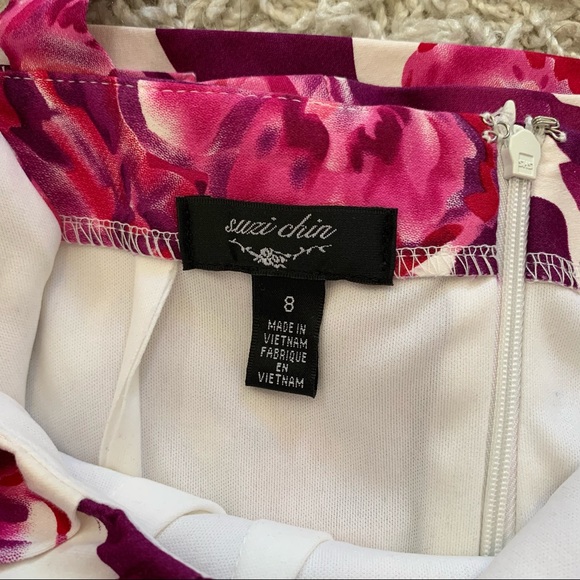 Floral Patterned Sheath Dress - Picture 6 of 6